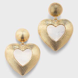 Bauble Bar heart earrings